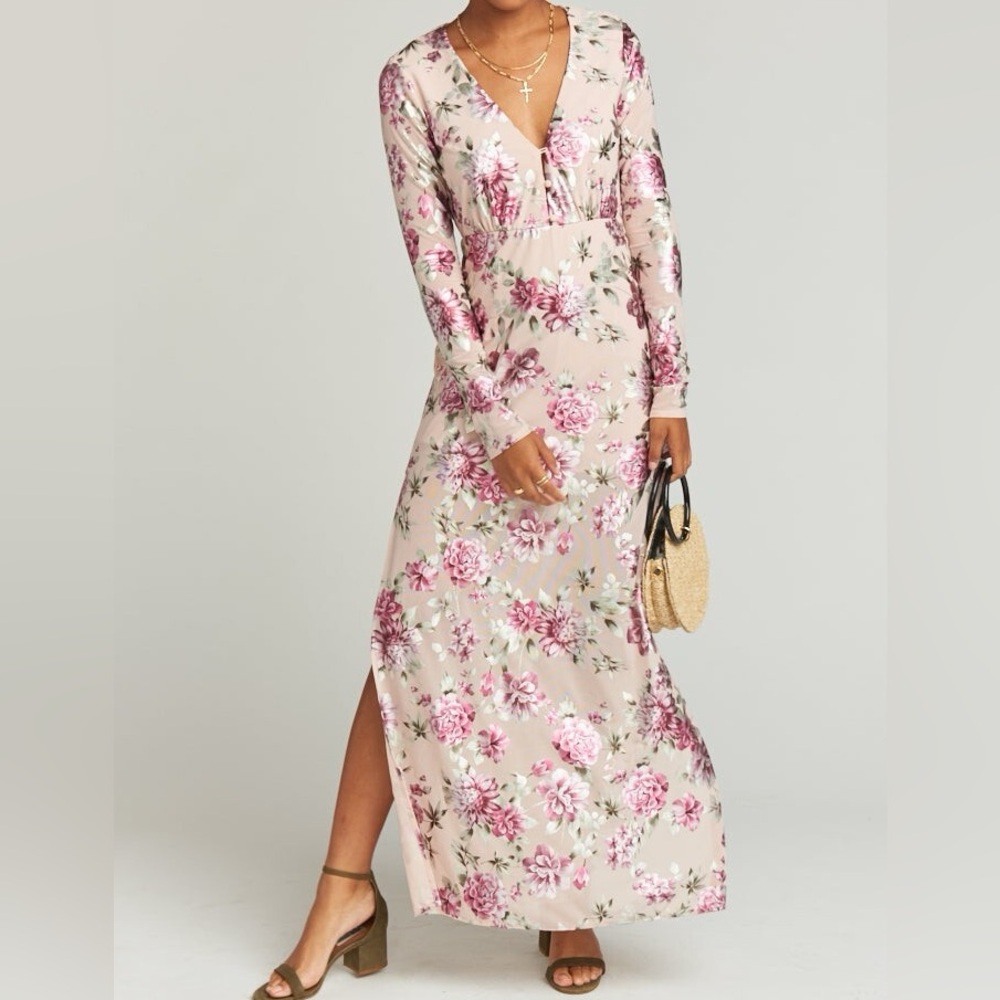 SHOW ME YOUR MUMU Carmella Floral Metallic Dress